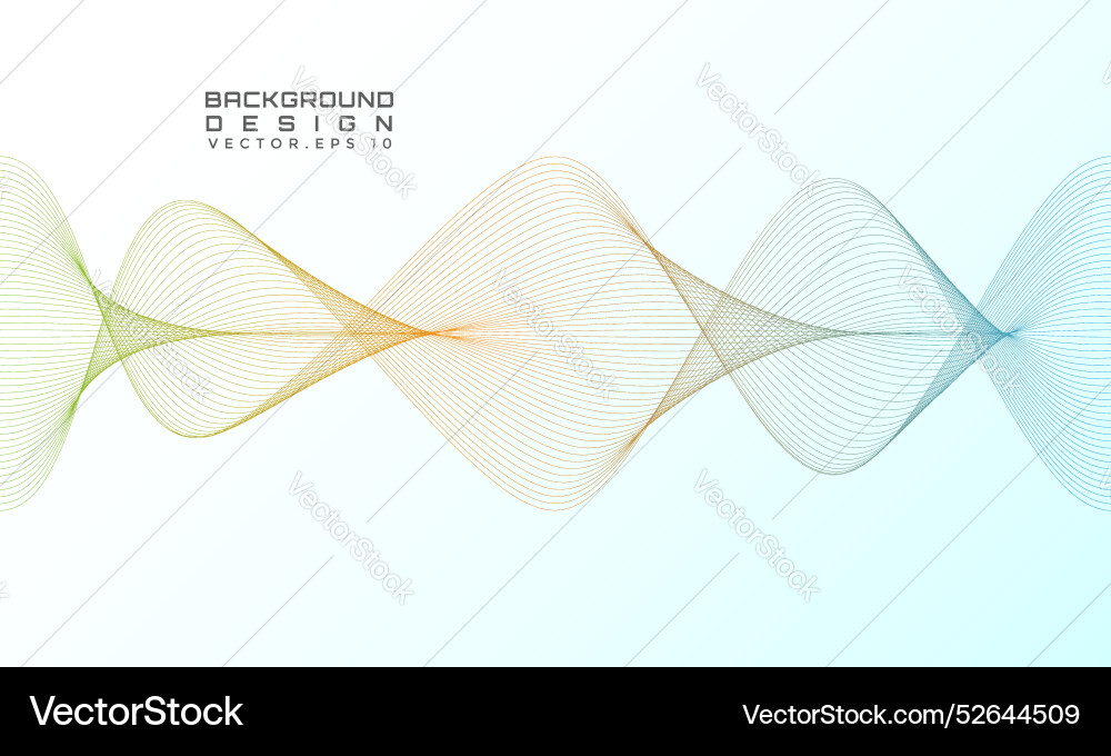 Flowing wave of stripe dynamic pattern minimalist Vector Image