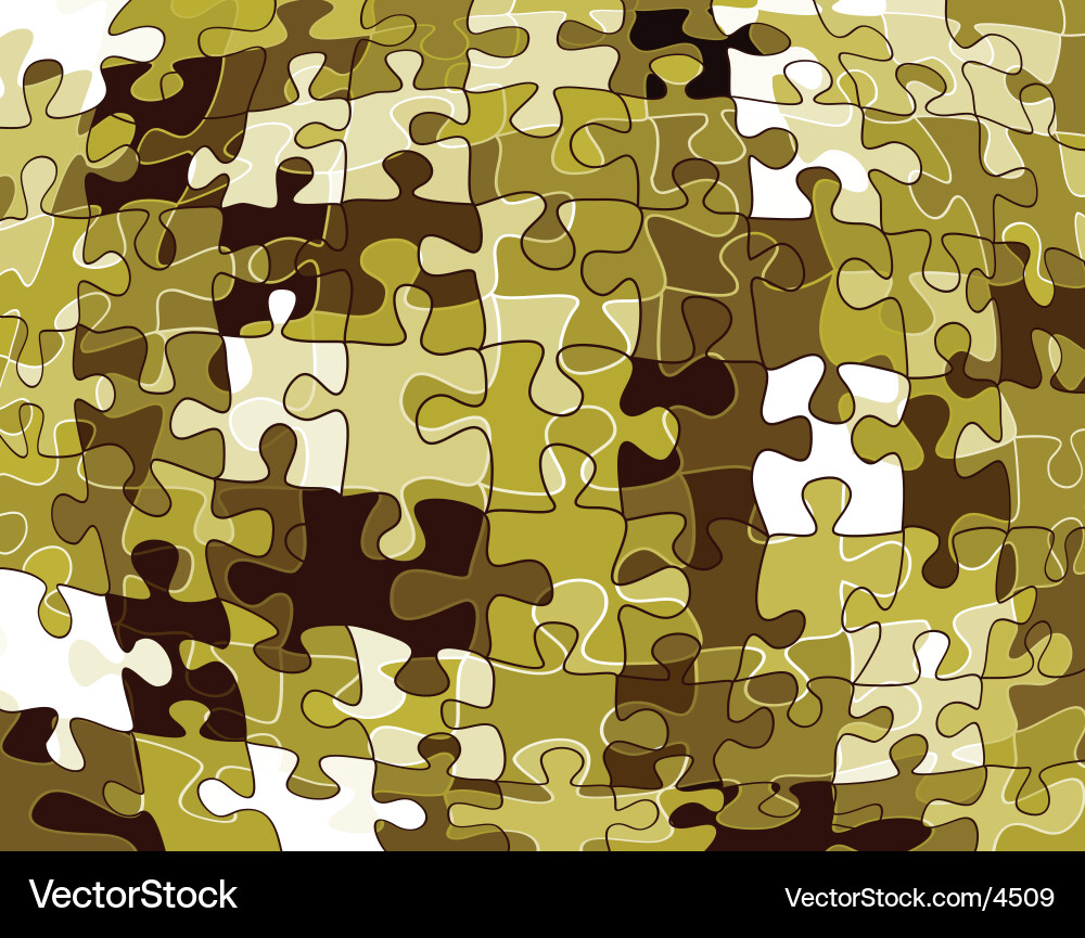 Fragmented Puzzle vector image