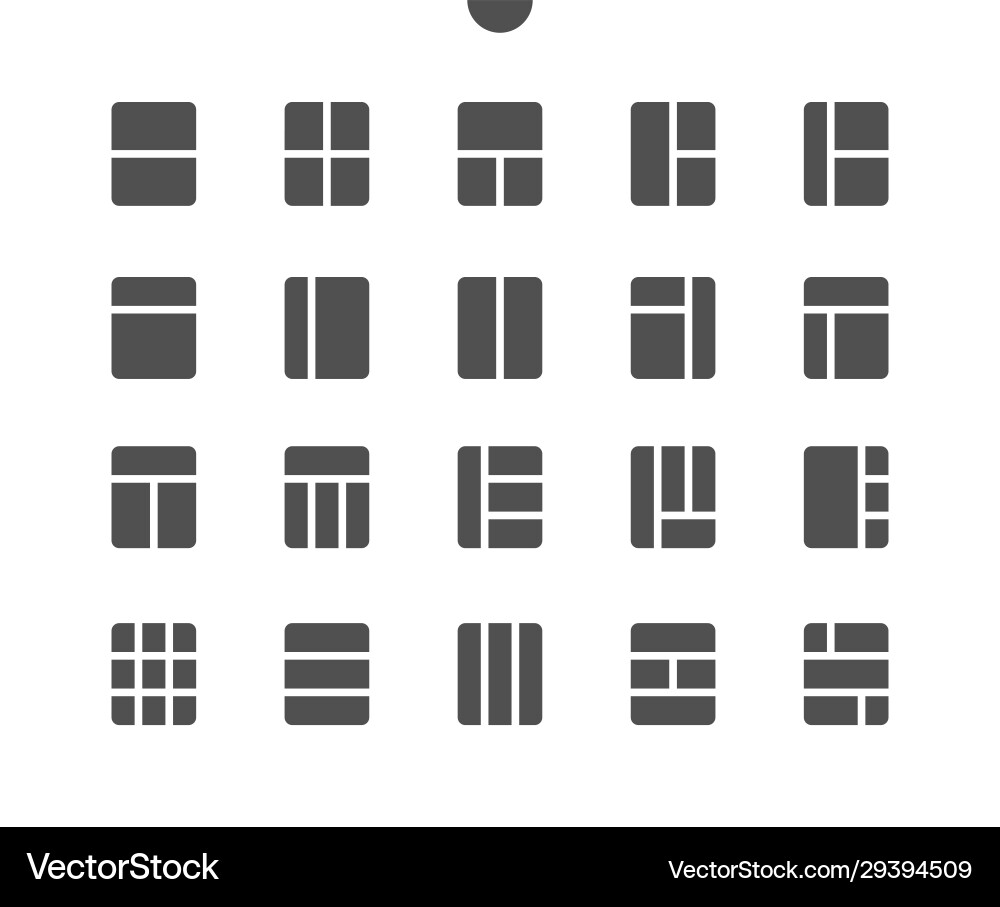 Layout v5 ui pixel perfect well-crafted Layout v5 ui pixel perfect well-crafted vector image