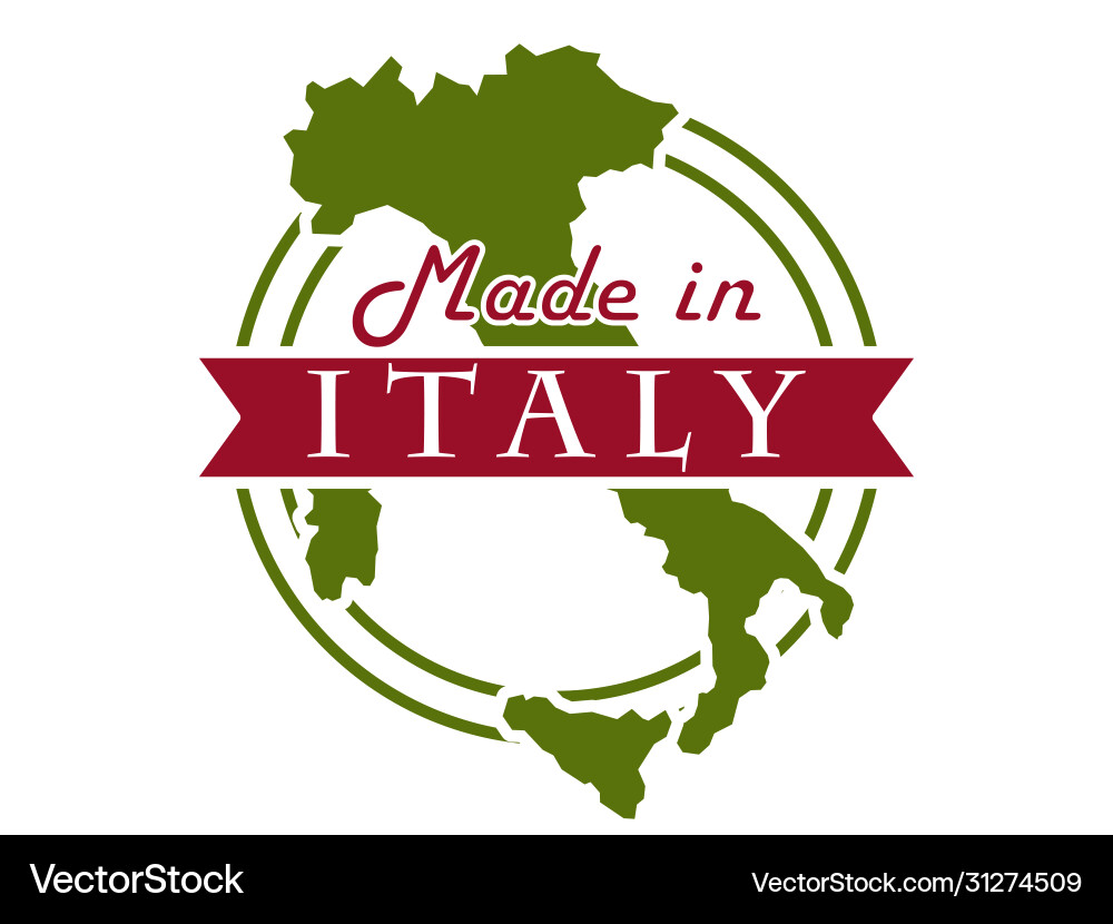 Made in Italy - Product Badge Vector Image