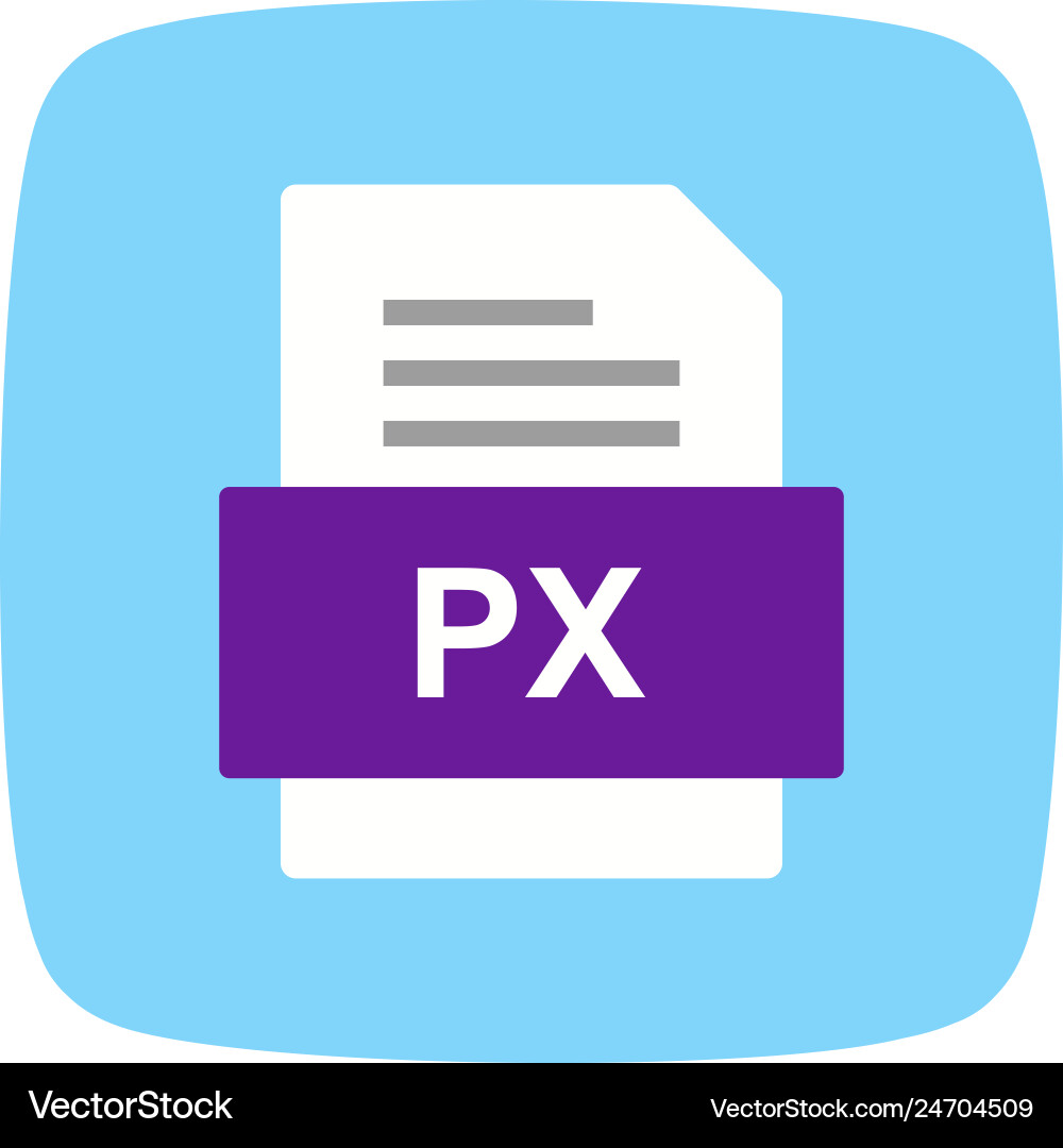 Px file document icon vector image