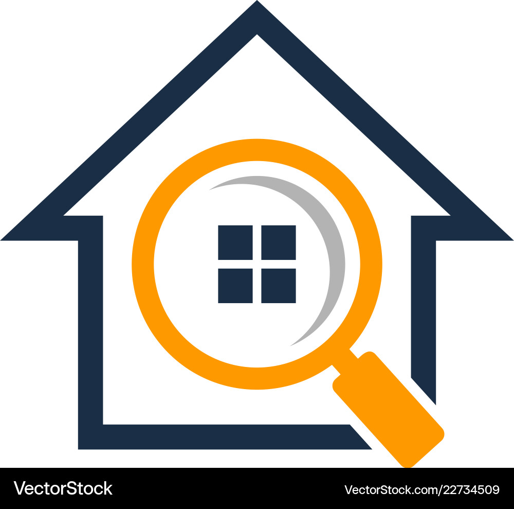 Search house logo icon design – Royalty-Free Vector | VectorStock, image size:1000x989