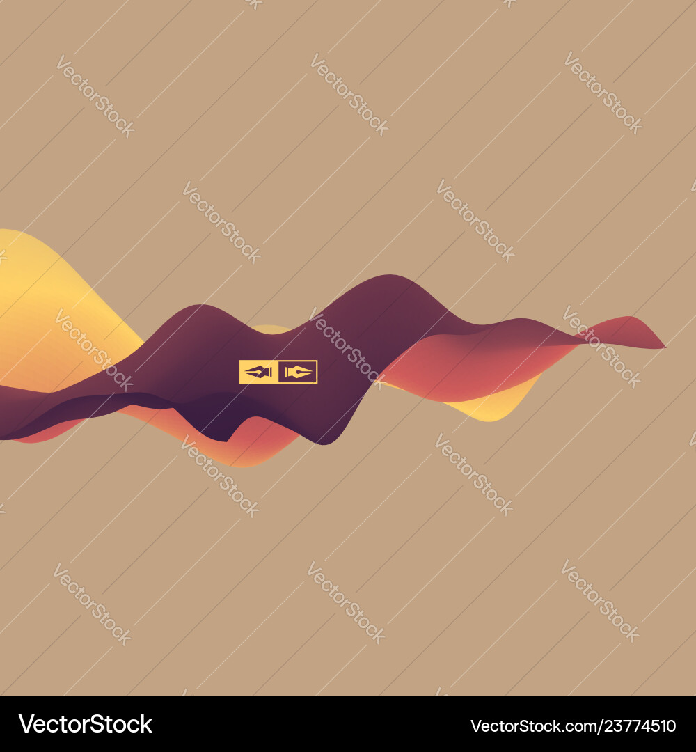3d wavy background dynamic effect design template 3d wavy background dynamic effect design template Vector Image
