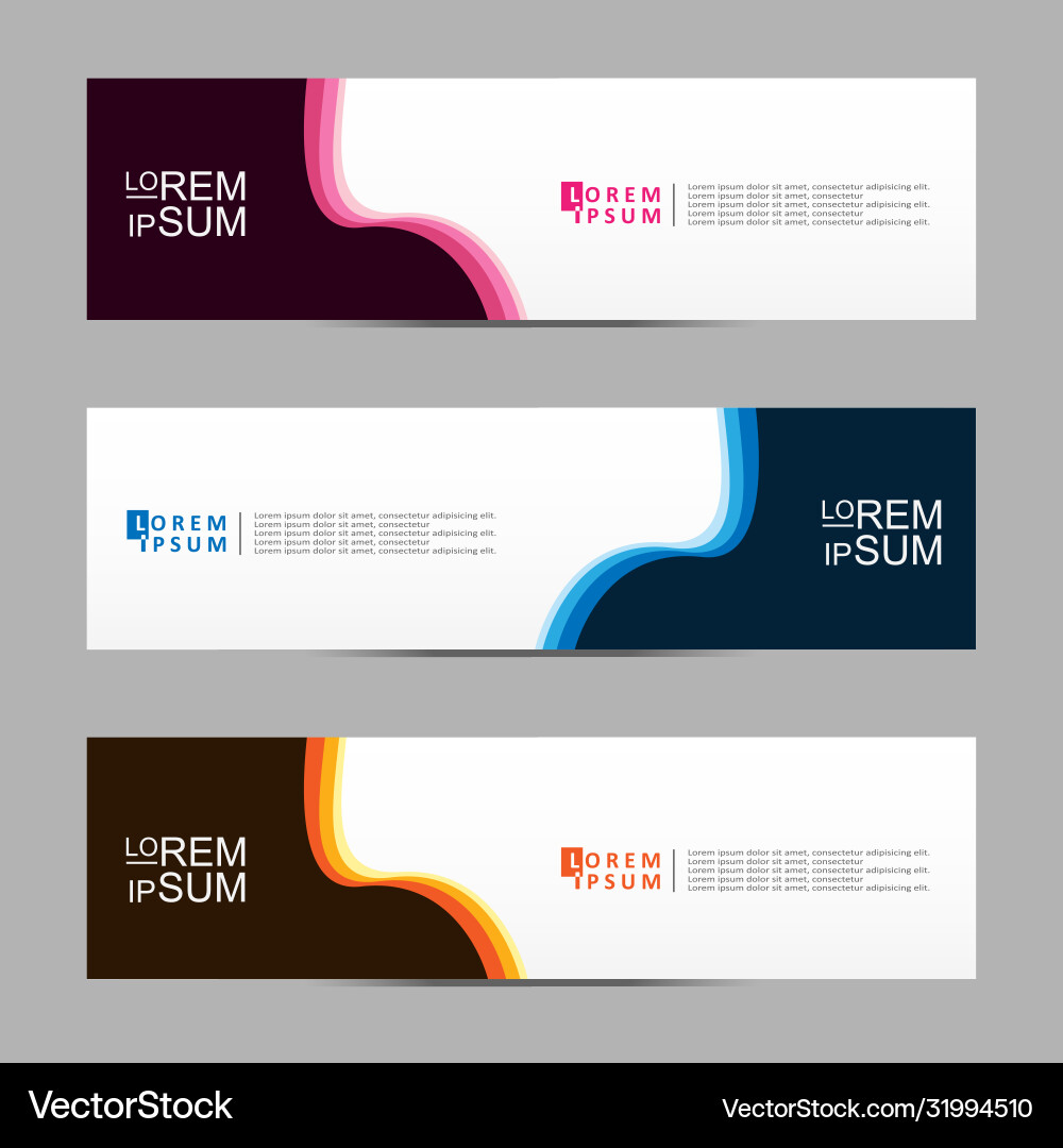 Abstract design banner web template Vector Image
