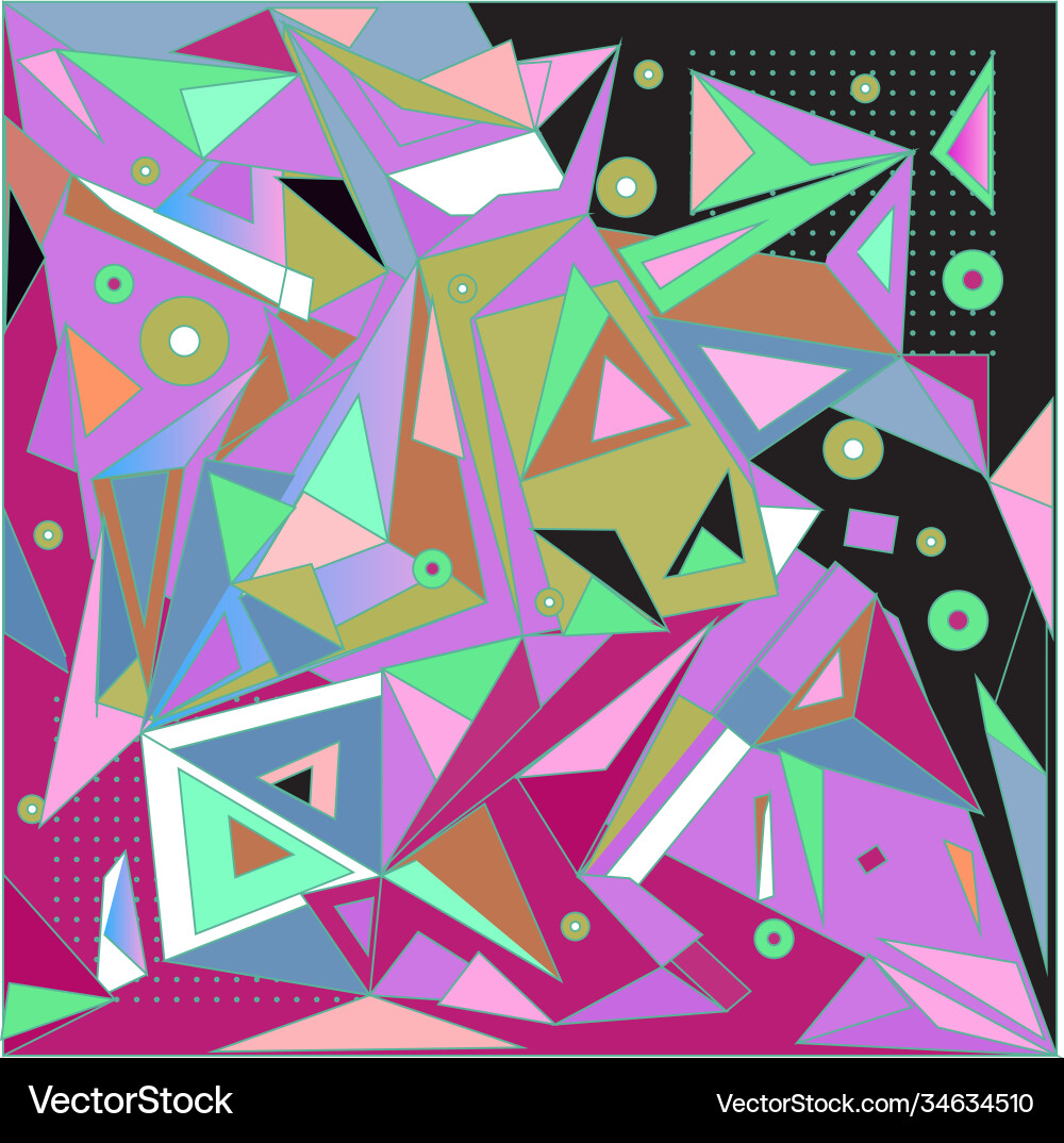 Abstract modern triangles background pattern vector image