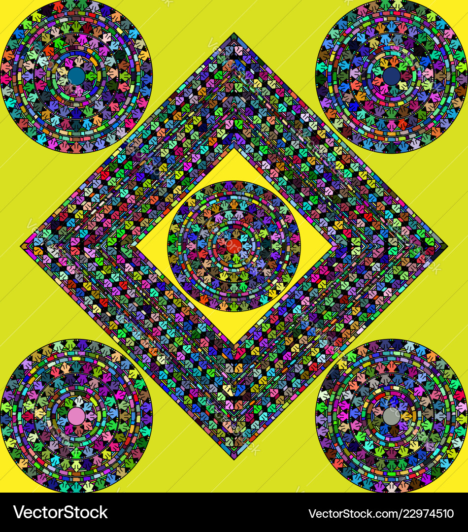 Abstract multicolor frames square with ring Abstract multicolor frames square with ring vector image