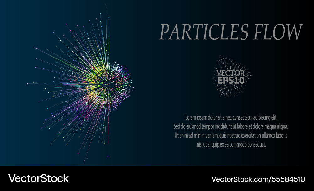Abstract visualization of neural Abstract visualization of neural vector image