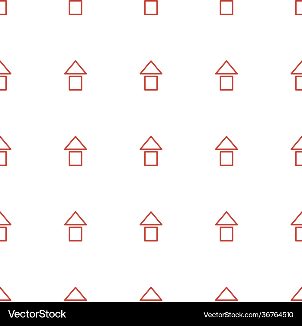 Arrow up icon pattern seamless white background vector image
