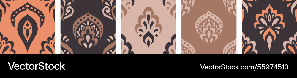 Azulejos seamless patterns collection Azulejos seamless patterns collection vector image