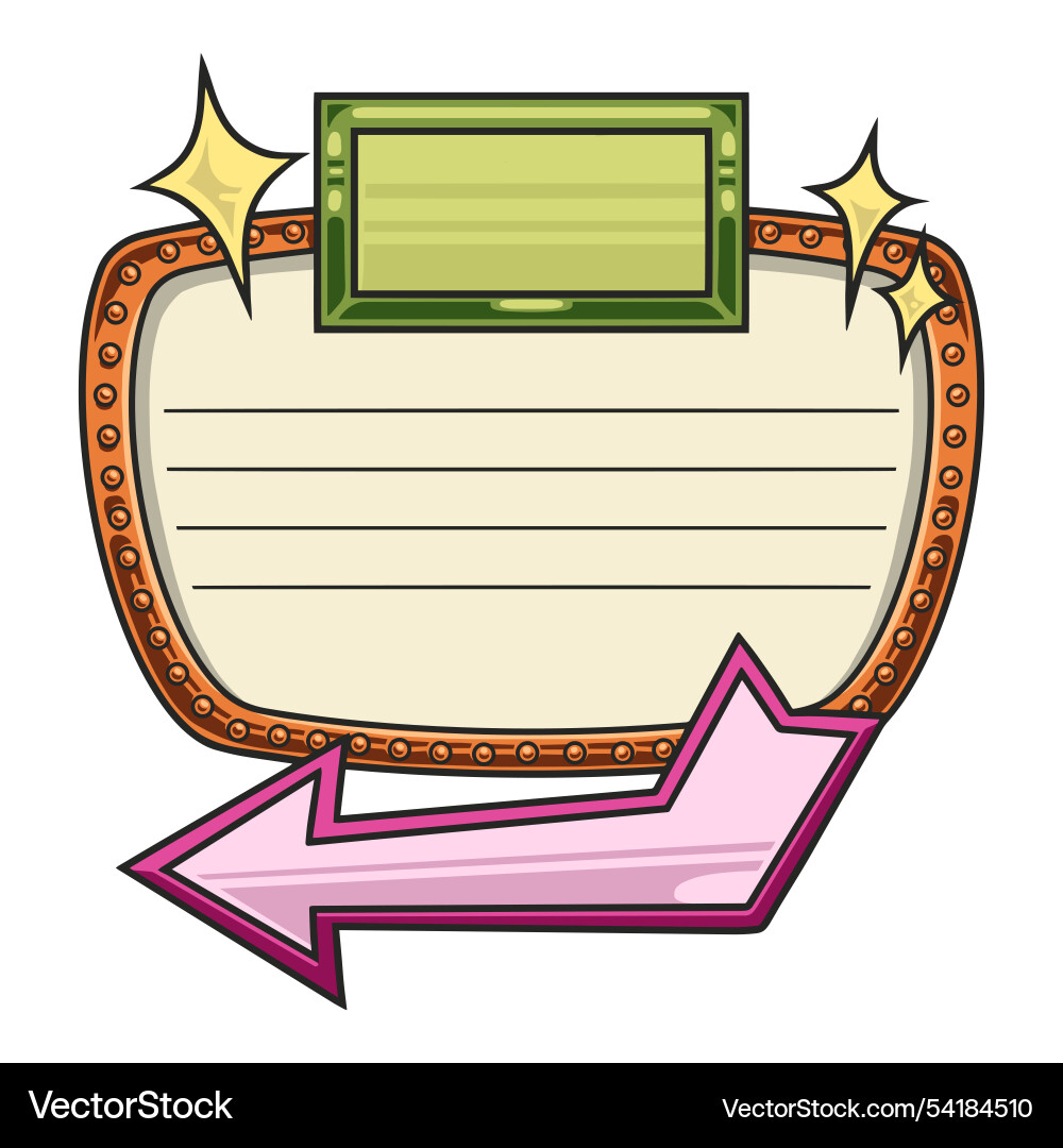 Blank template for custom messages Blank template for custom messages vector image