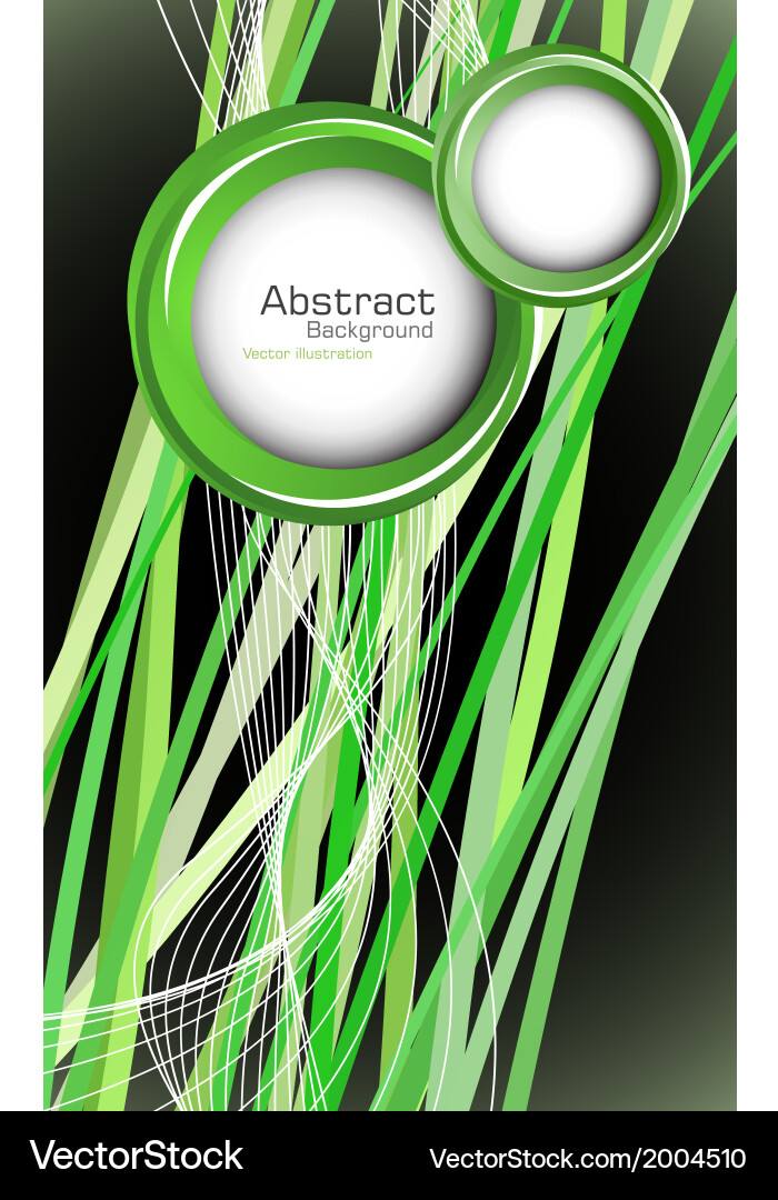 Dynamic Green Abstract Background vector image