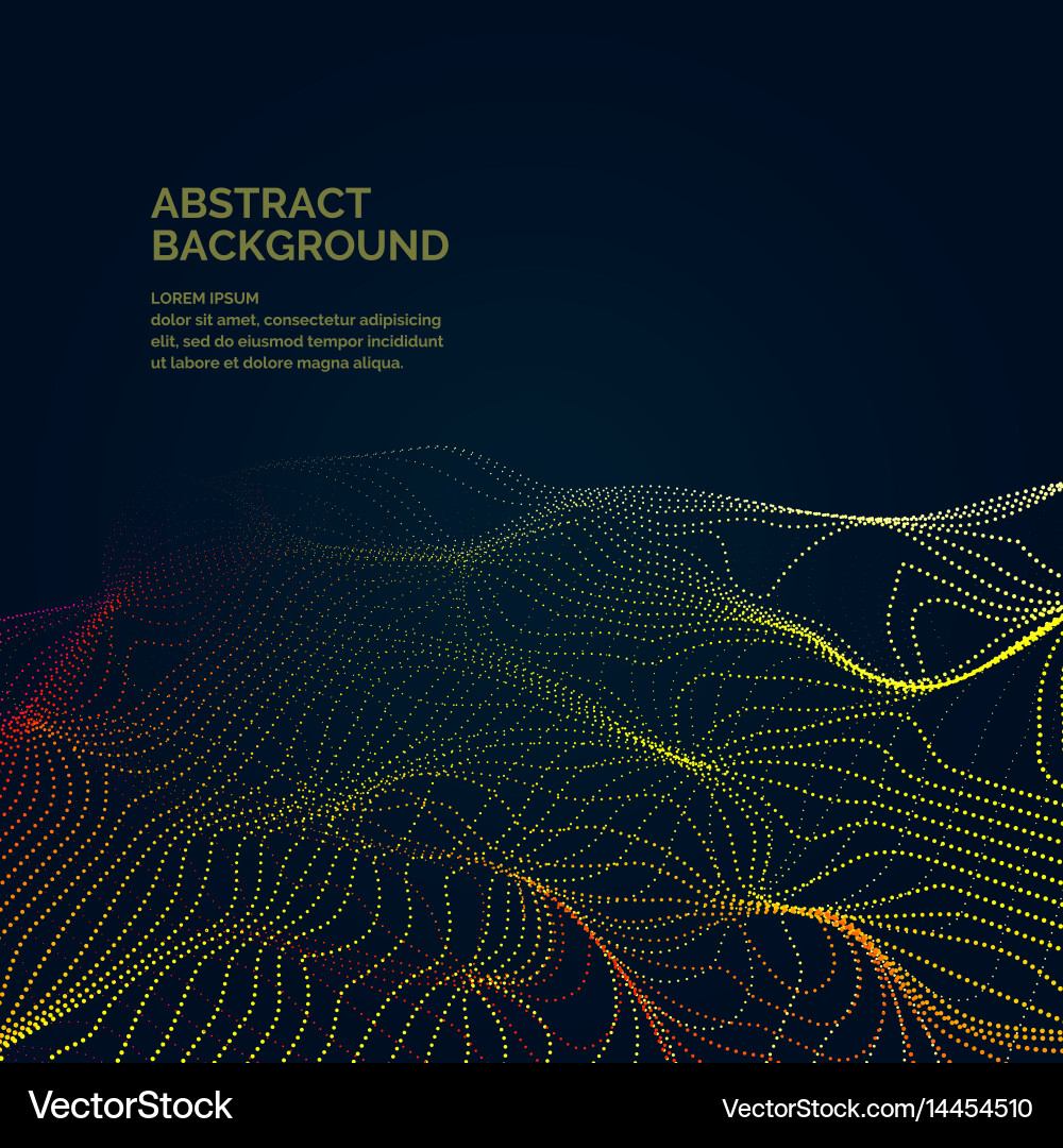 Dynamic Particle Background Vector Image
