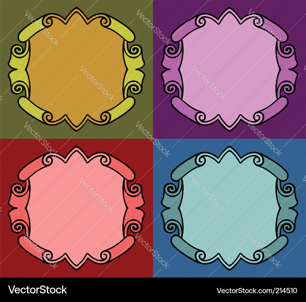 Elegant frames Vector Image