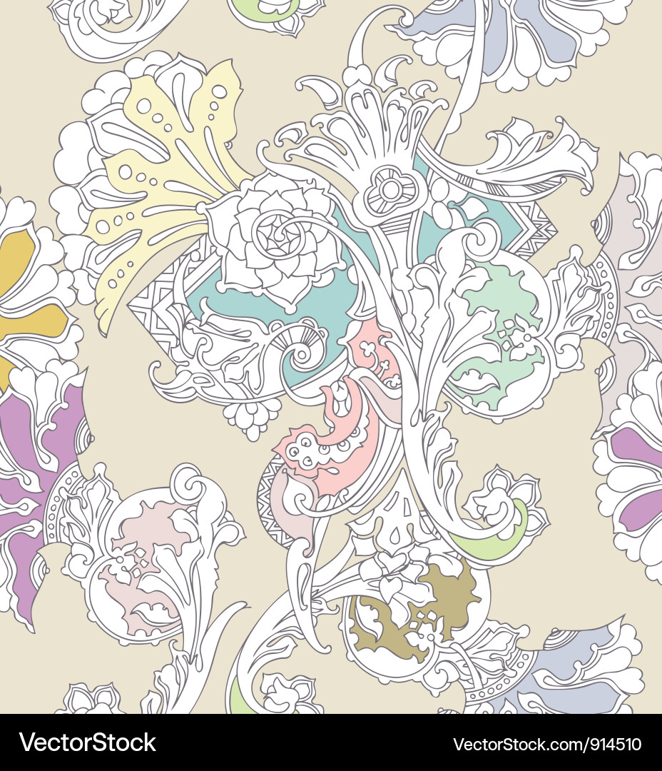 Floral Seamless Pattern Vector Image