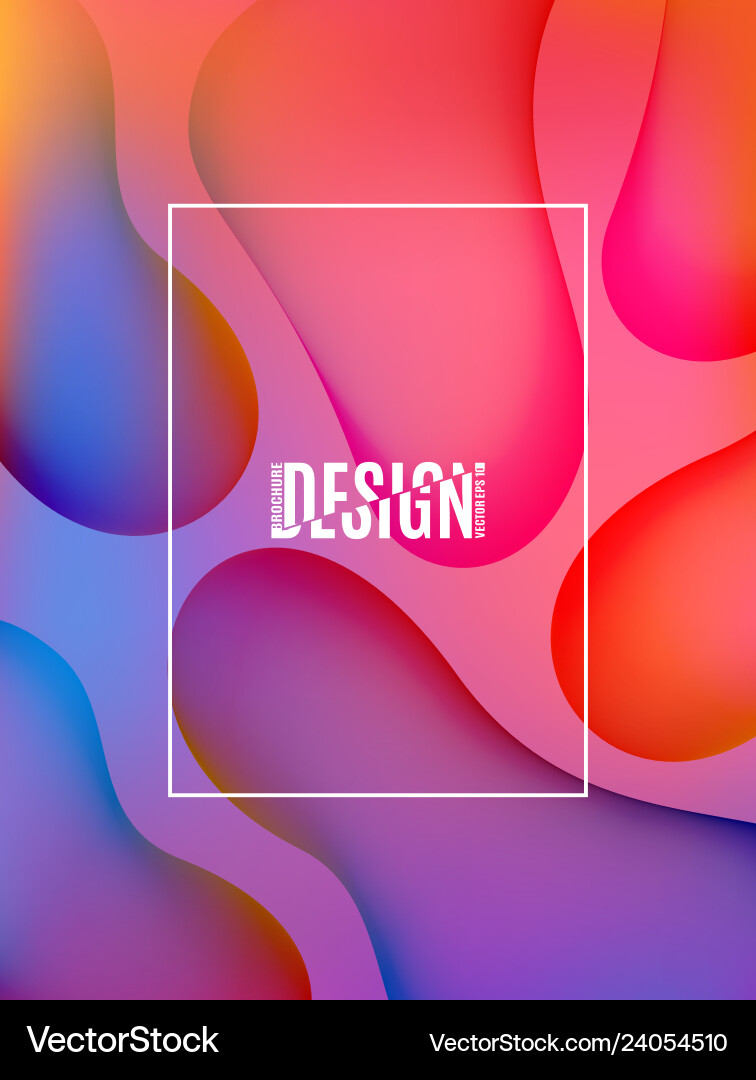Fluid Abstract Shape Composition vector image