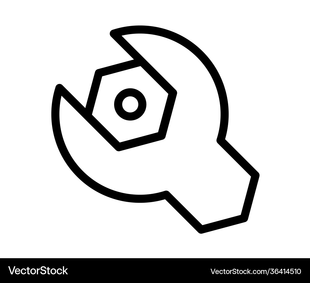 Gear setting configuration single isolated icon Gear setting configuration single isolated icon vector image