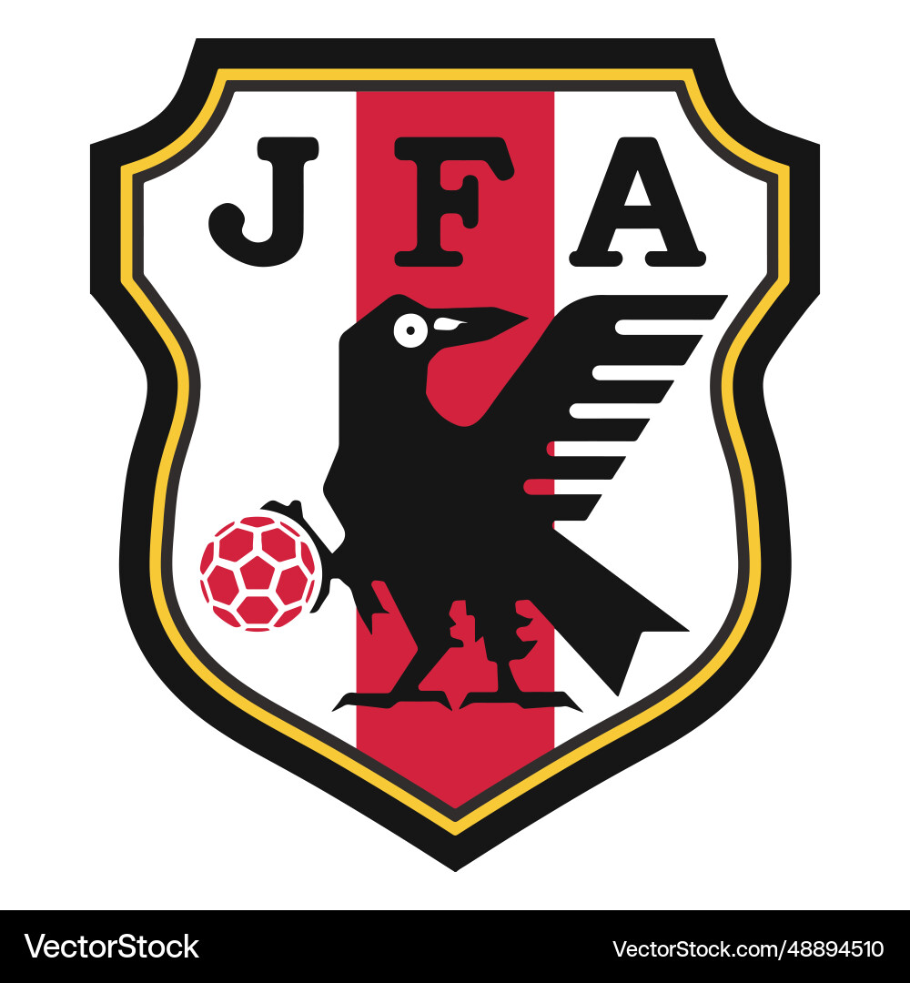 Japan football team logo Japan football team logo vector image