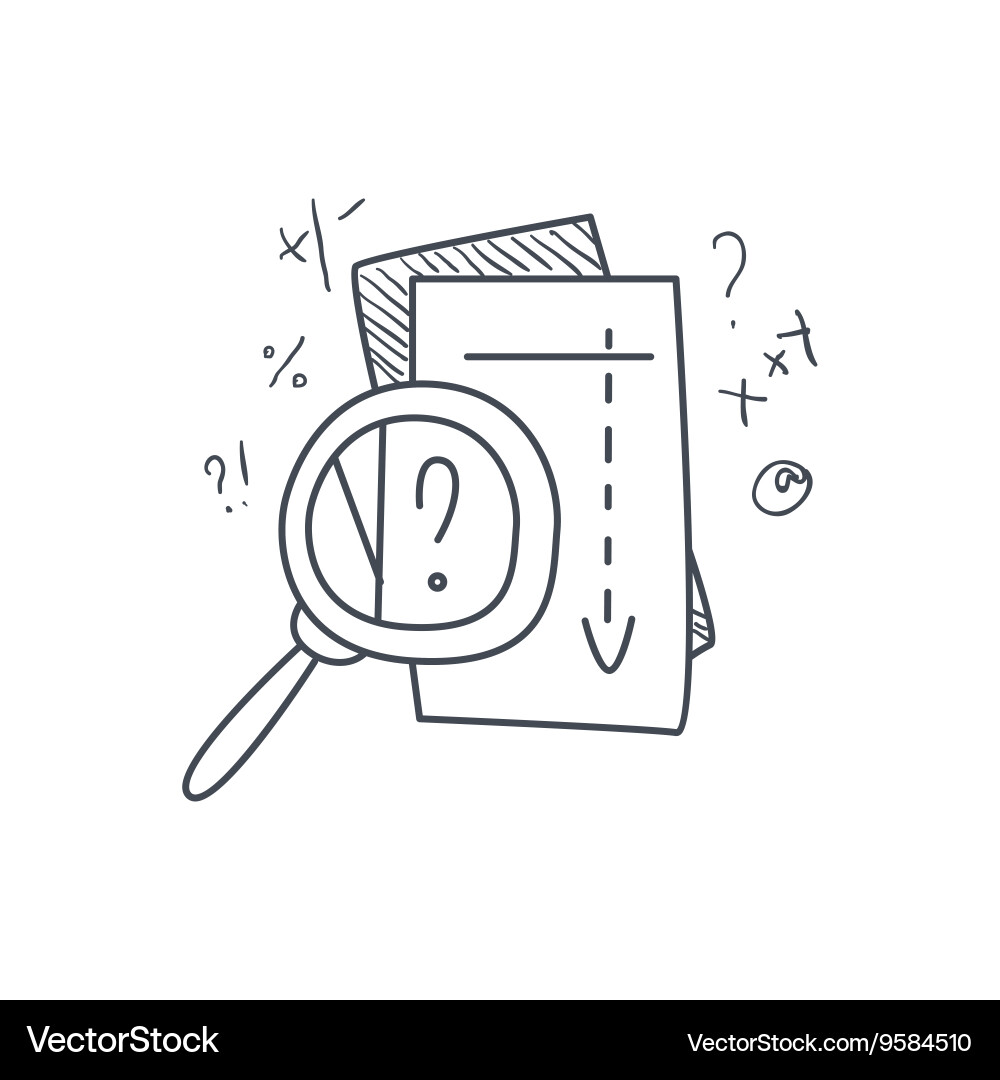 Math Problem Solving Concept vector image
