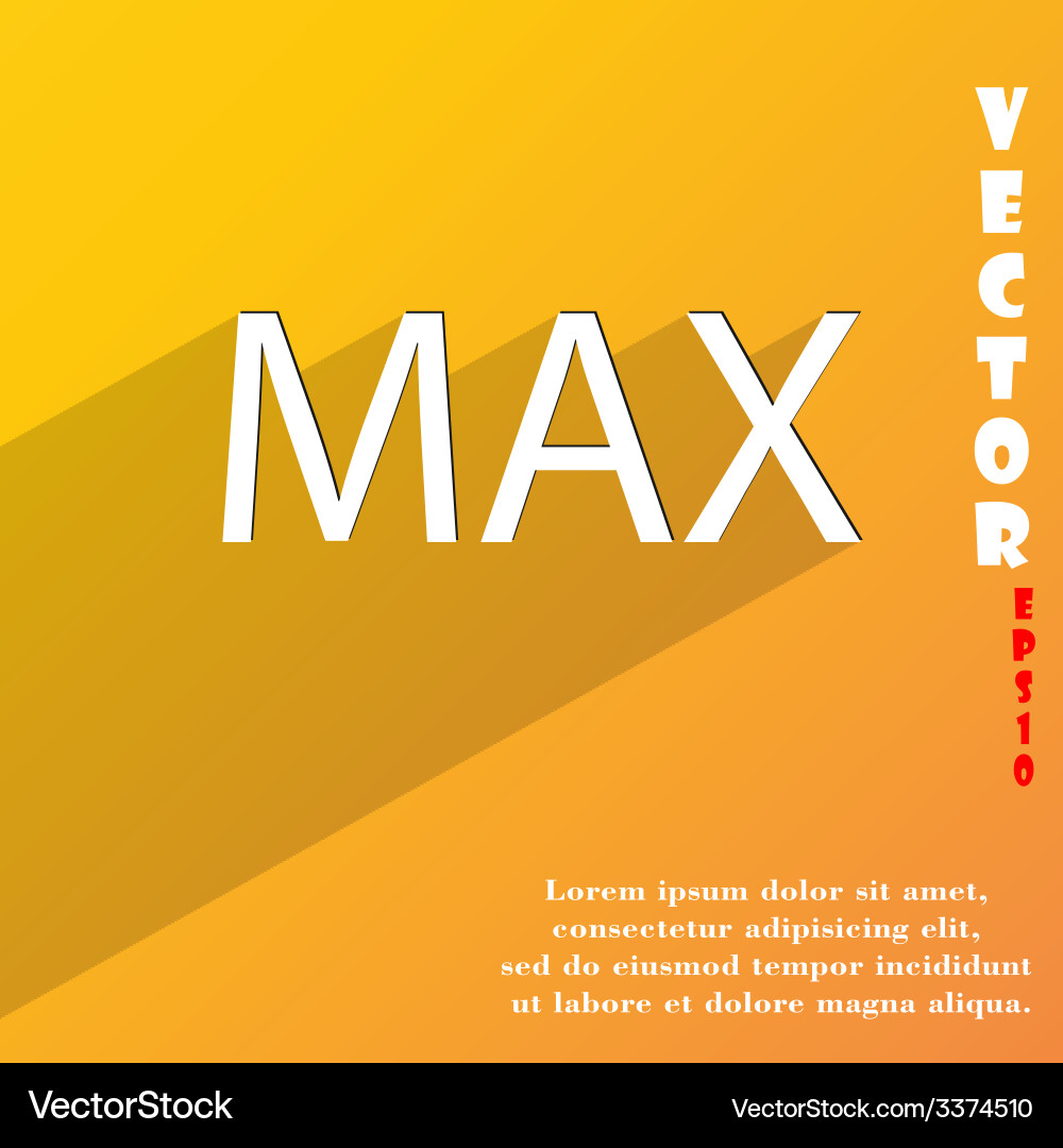 Maximum icon symbol flat modern web design Vector Image