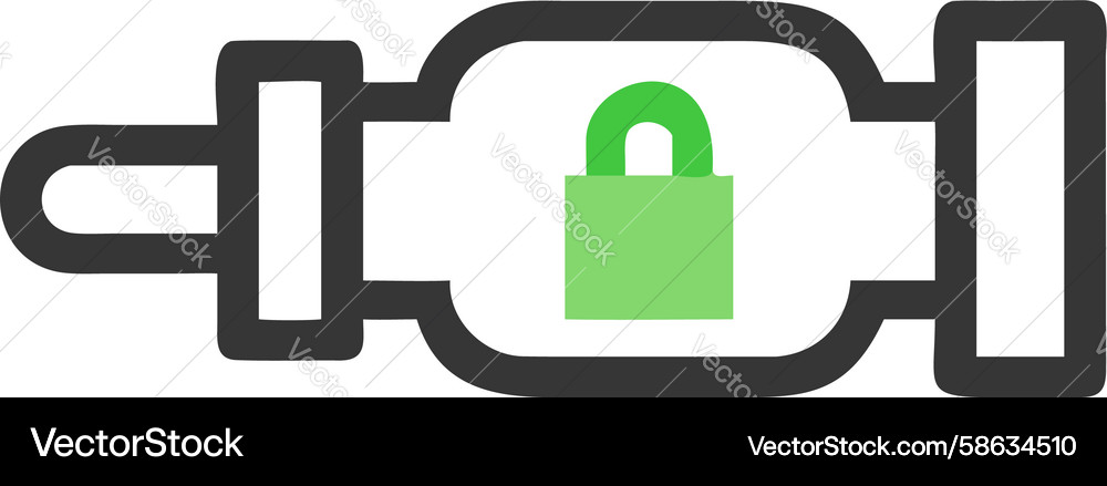 Secure Connection Padlock Icon Vector Image