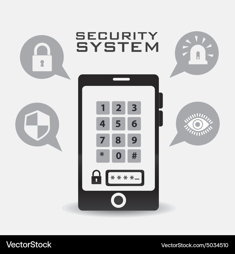 Security system design vector image