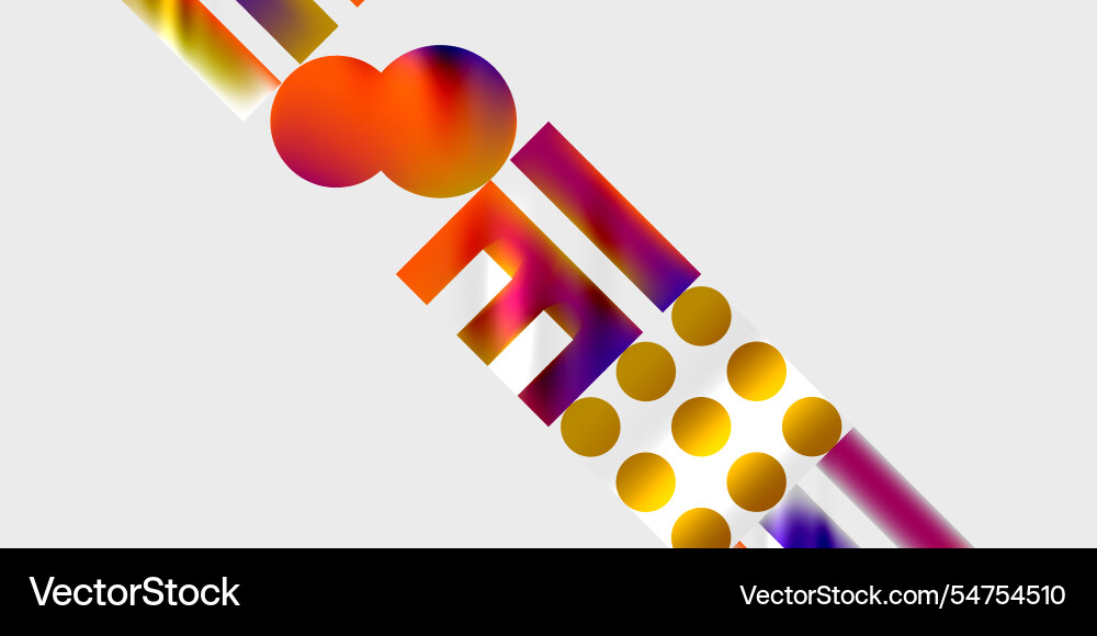 Simple shapes - circles triangles rectangles Vector Image