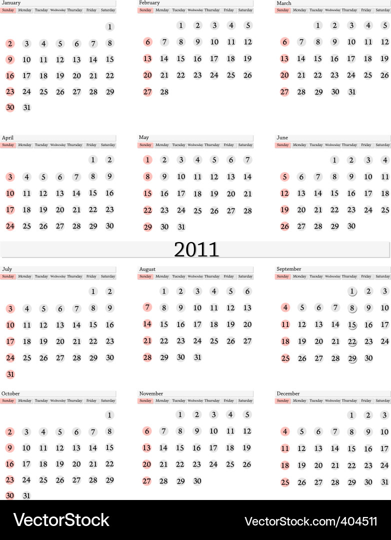 NEWS Official Calendar 2011.4～2012.3 2011 All Year Round Calendar Stock Vector (Royalty Free