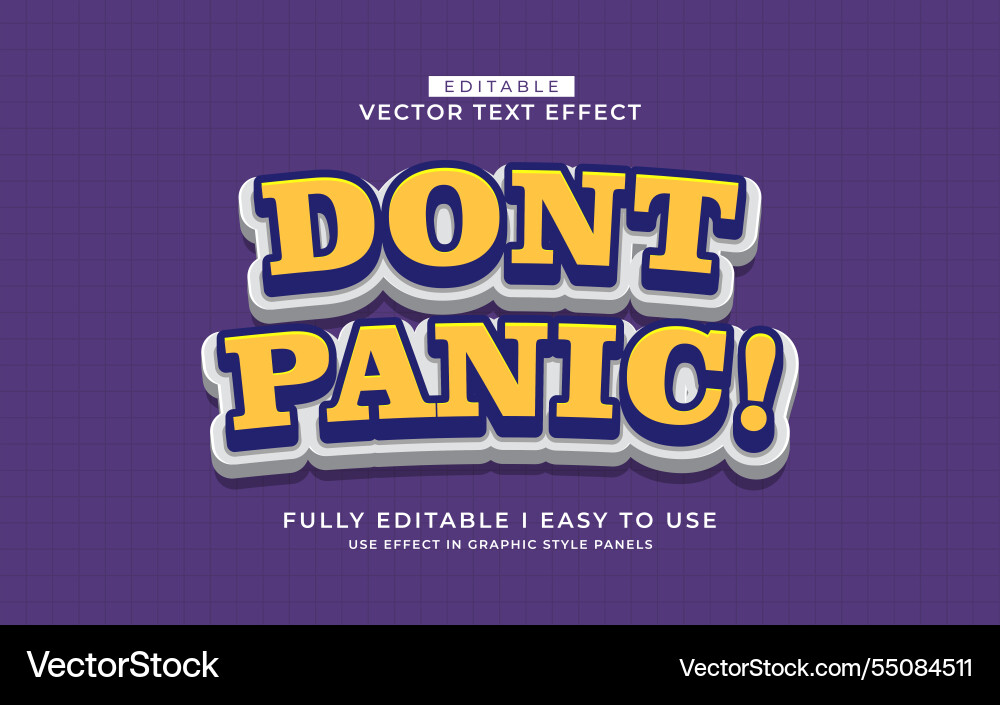 3d editable text effect typography style template 3d editable text effect typography style template vector image