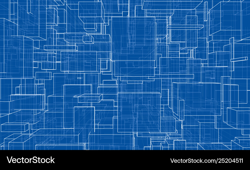 Abstract boxes background Abstract boxes background vector image