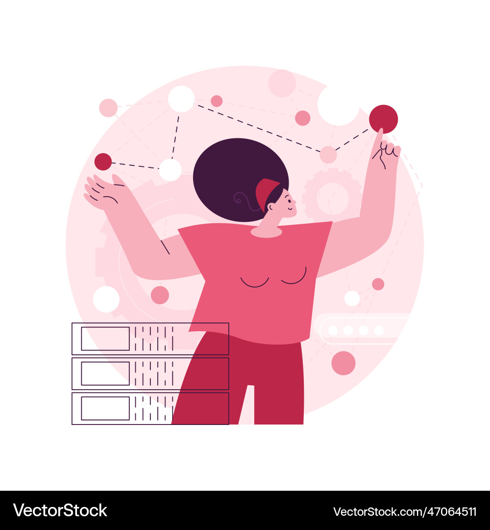 Big data visualization abstract concept Big data visualization abstract concept vector image