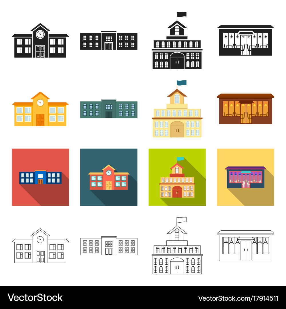 Building and Structure Icons vector image