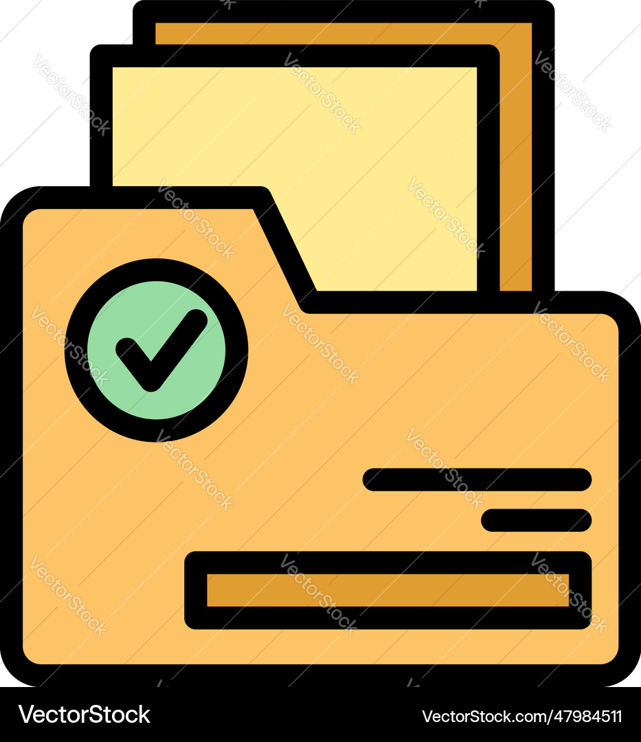 Folder code icon flat Vector Image