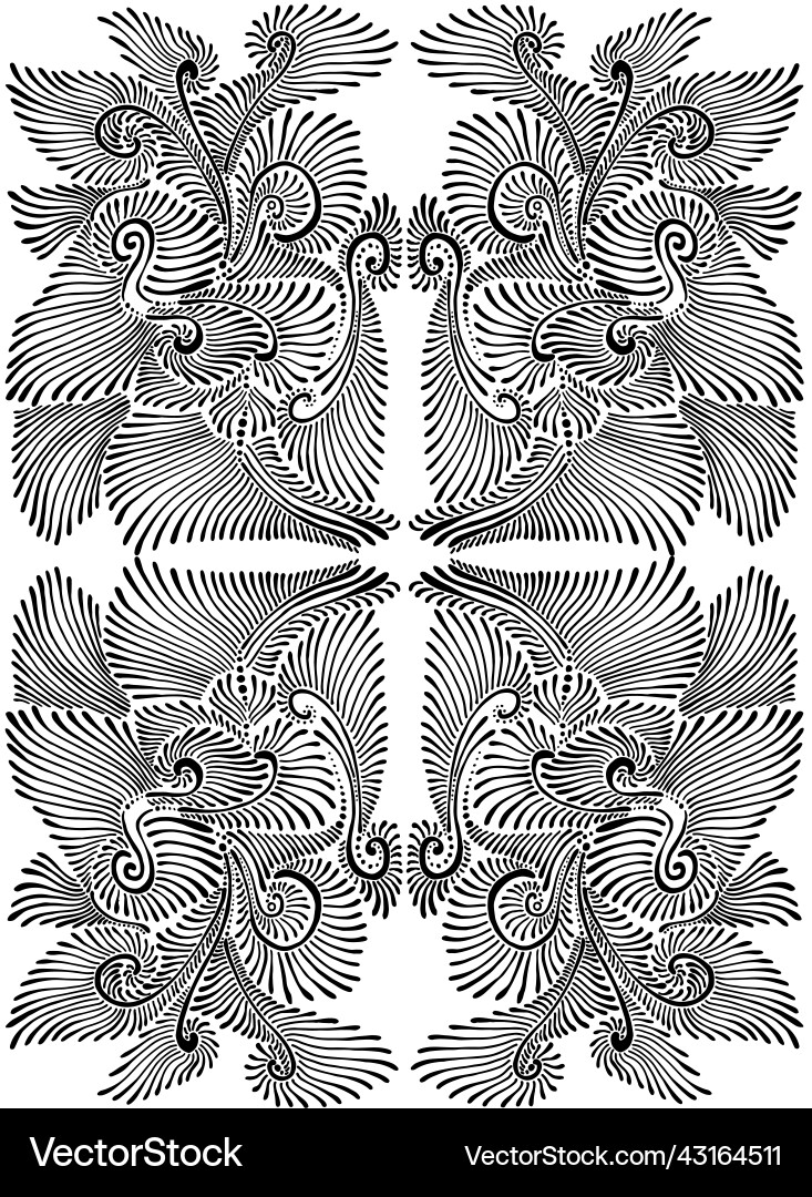 Graiceful kaleidoskope mandala line art abstract Graiceful kaleidoskope mandala line art abstract vector image