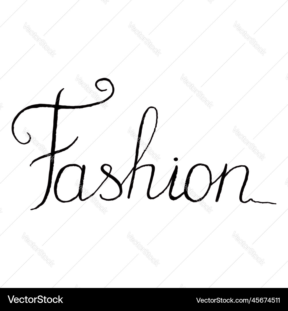 Monochrome schwarze und weiße Mode Wort Schrift Monochrome schwarze und weiße Mode Wort Schrift vektorbild