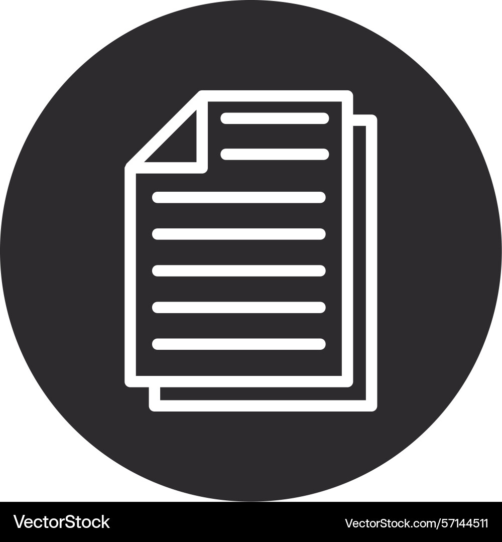 Paper inverted circle black Vector Image