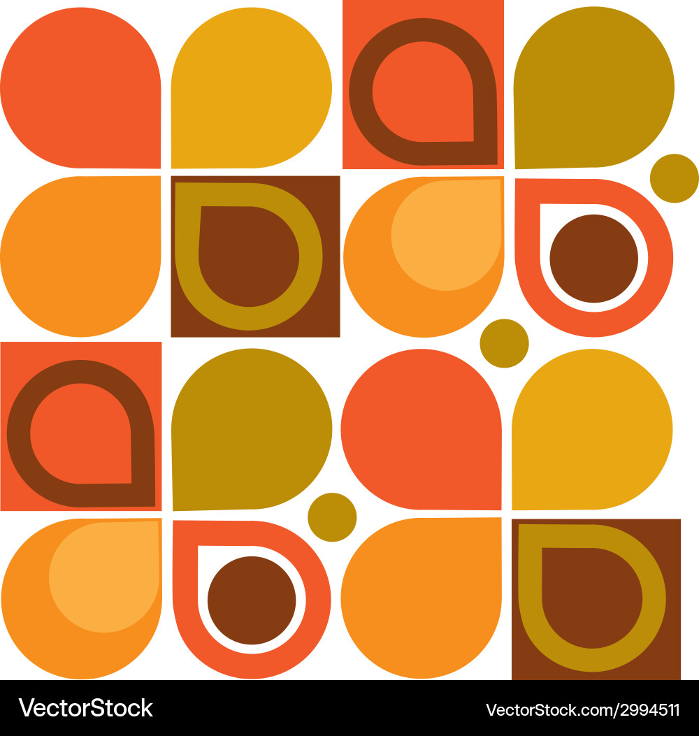 Retro Geometric Pattern vector image
