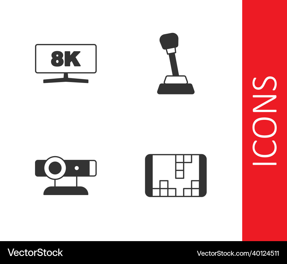 Set portable video game console computer monitor Set portable video game console computer monitor vector image
