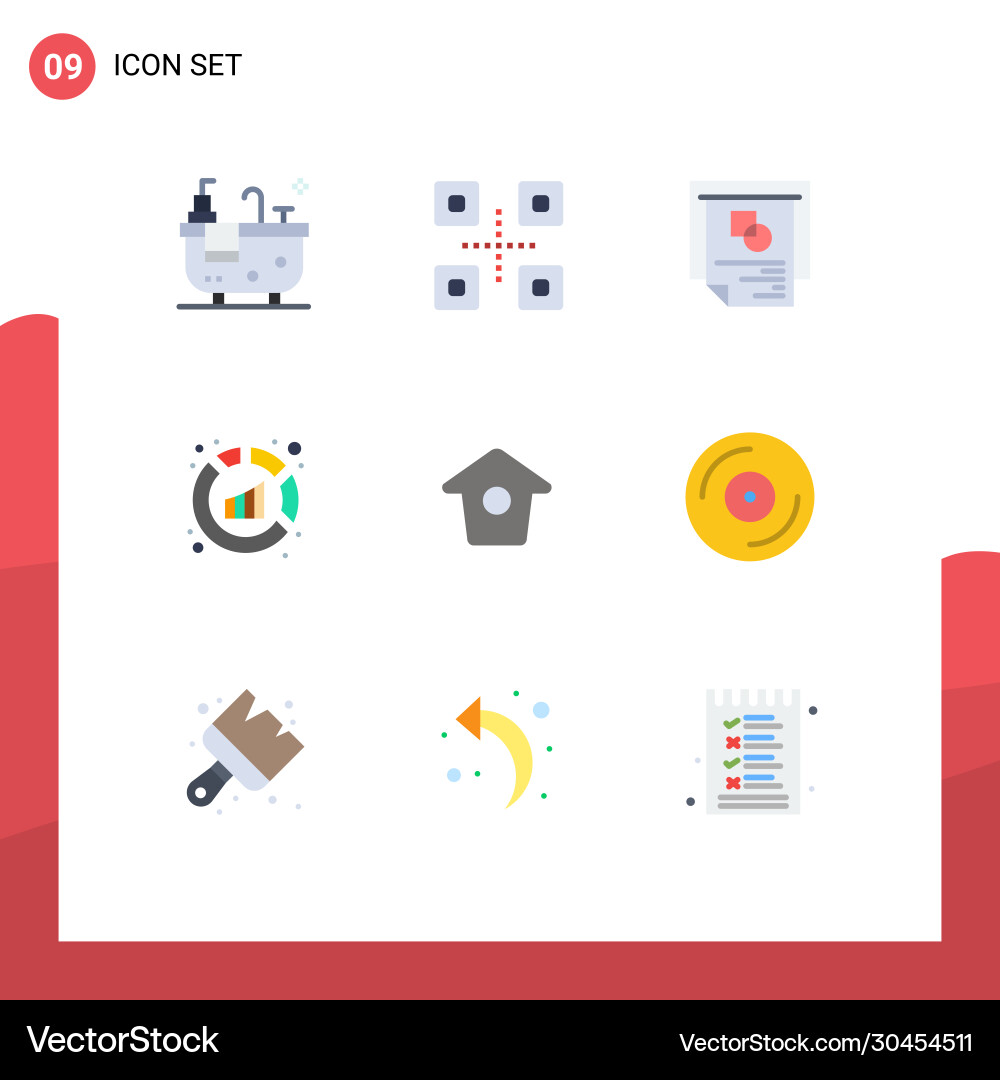Stock Icon Pack 9 Linienzeichen und Symbole Vektorbild