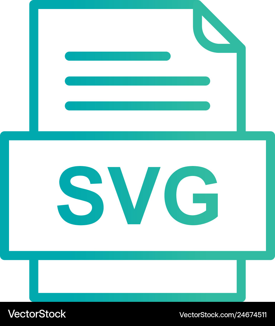 Svg file document icon Vector Image