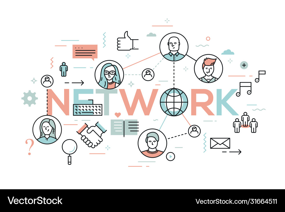 Teamwork & Connection Vector Image