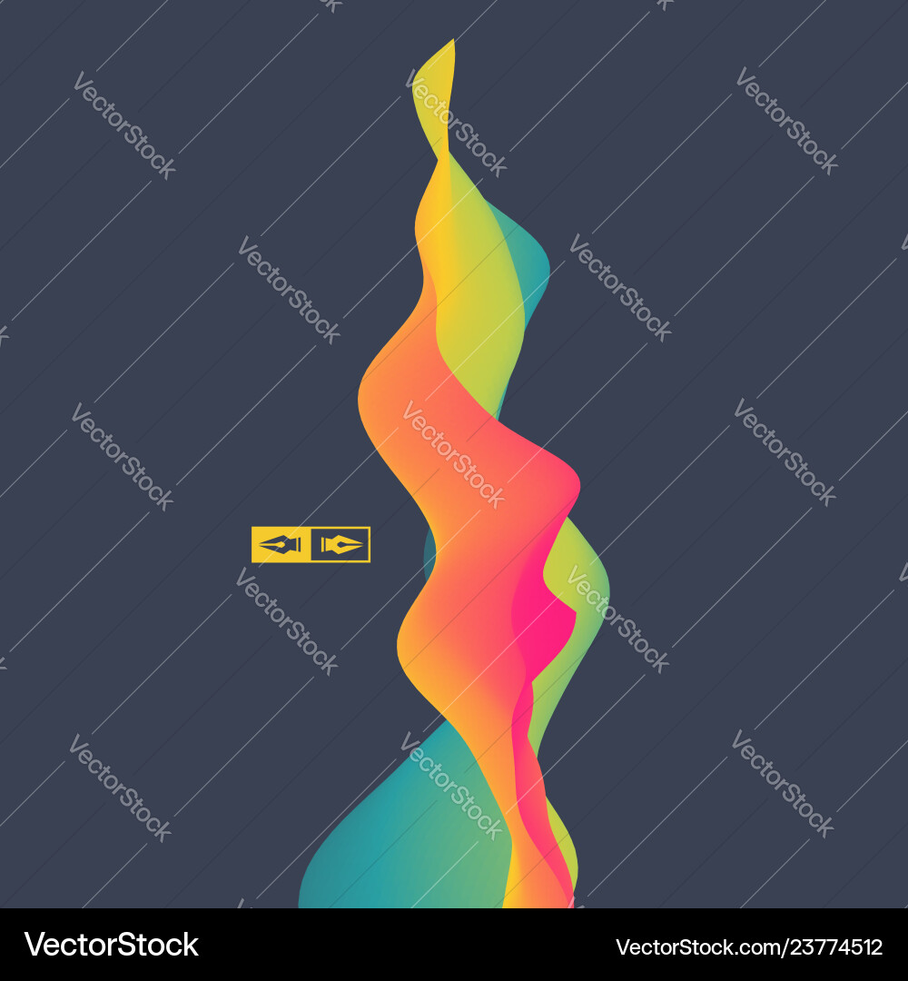 3d wavy background dynamic effect design template 3d wavy background dynamic effect design template Vector Image
