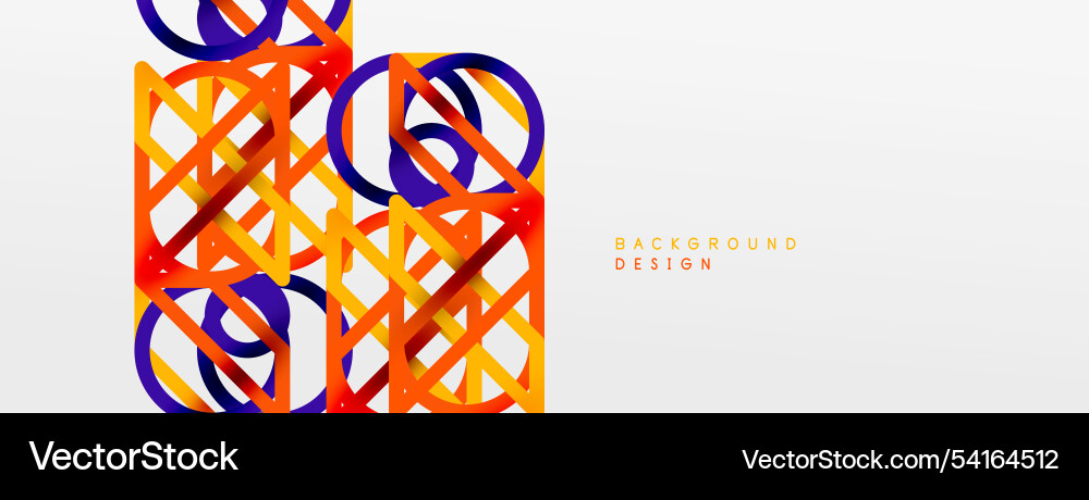 Abstract background - colorful circle lines Abstract background - colorful circle lines vector image