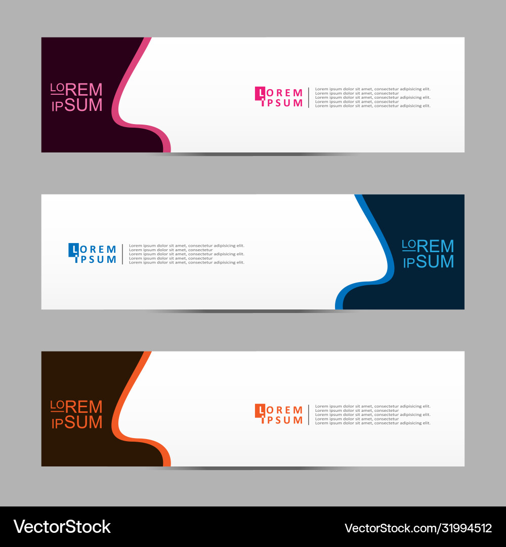 Abstract design banner web template Vector Image