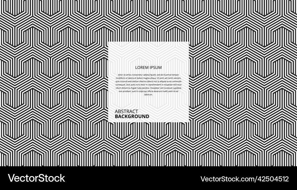 Abstract geometric hexagonal background vector image