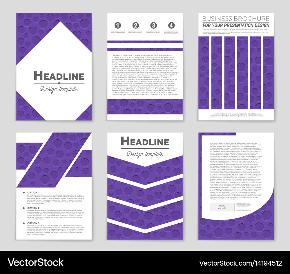 Abstract layout background set for art Vector Image