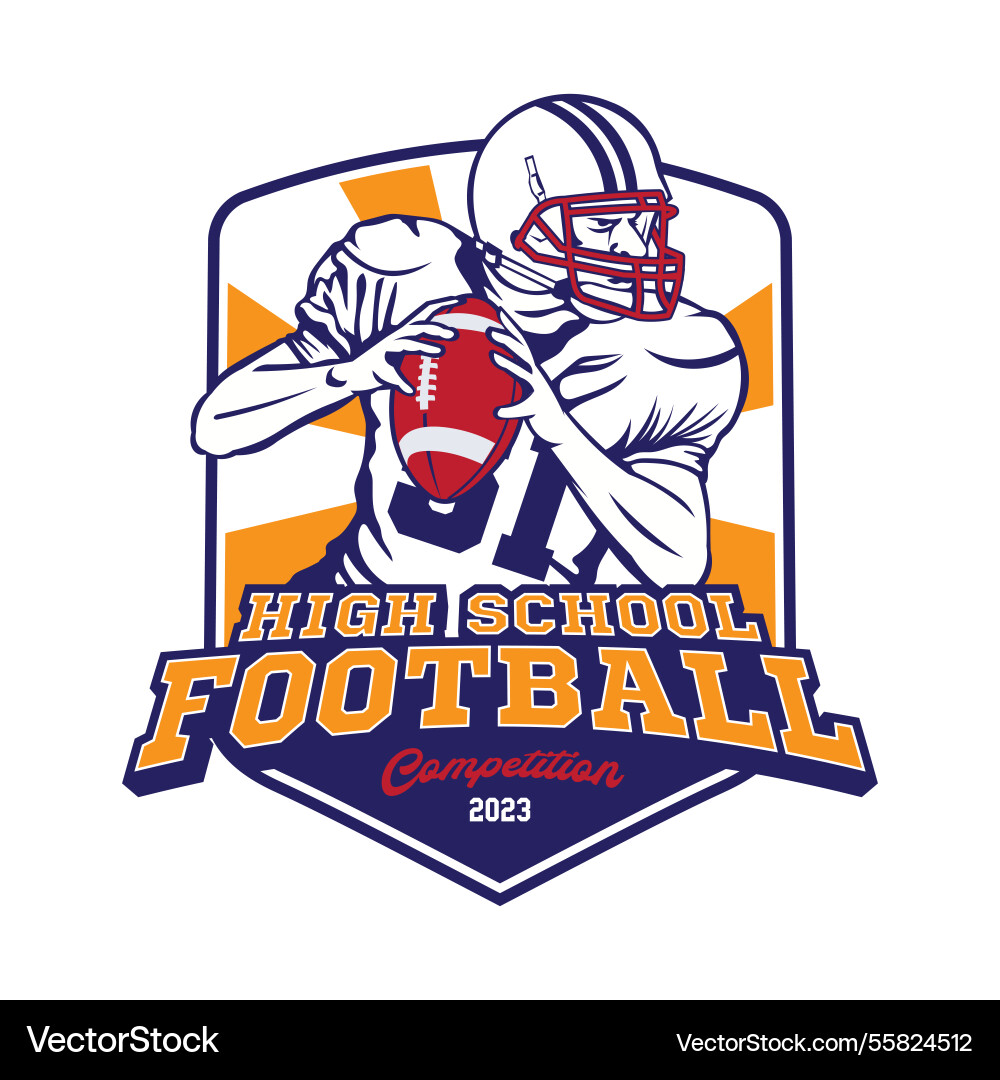American football player American football player vector image