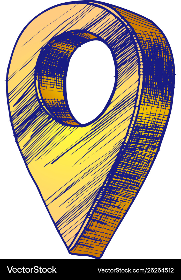 Color map pointer gps location modern symbol Vector Image