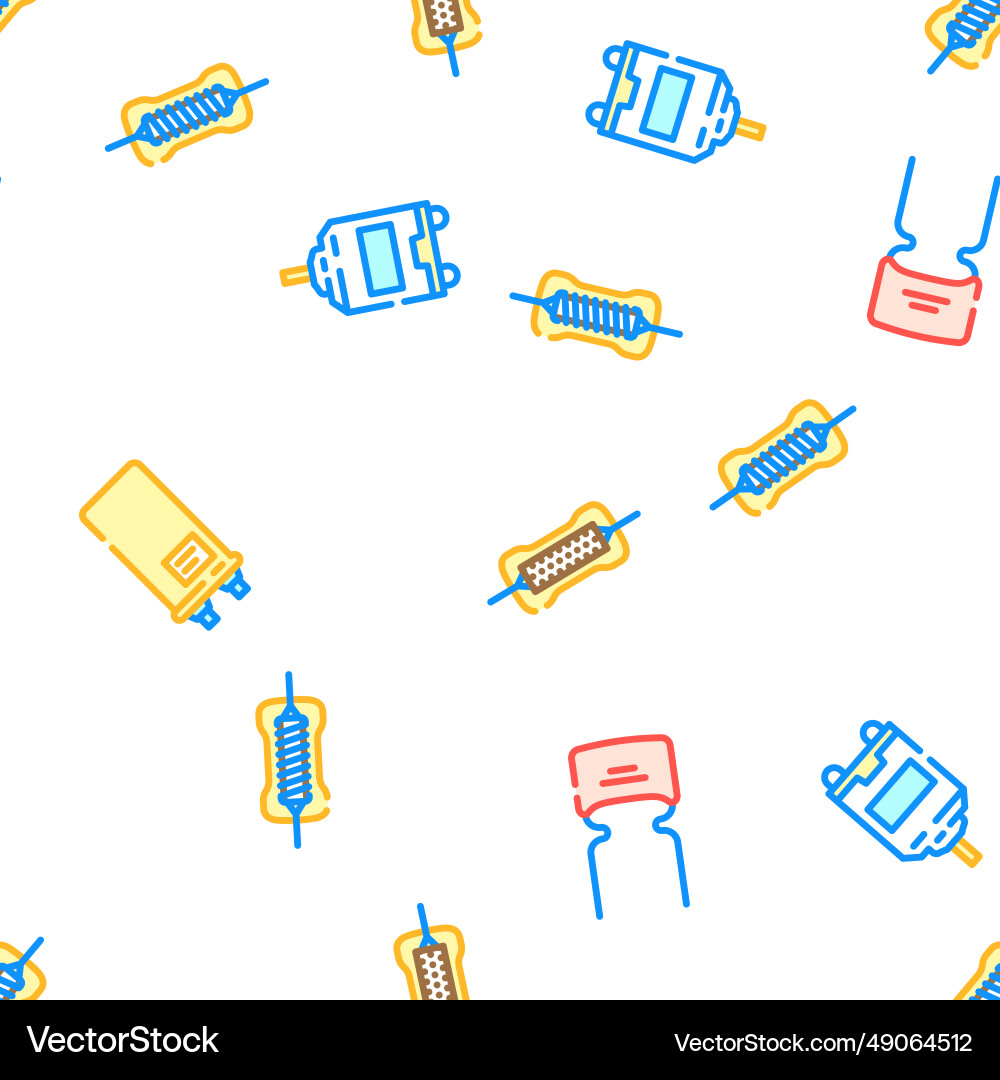 Component electronic chip seamless pattern Component electronic chip seamless pattern vector image