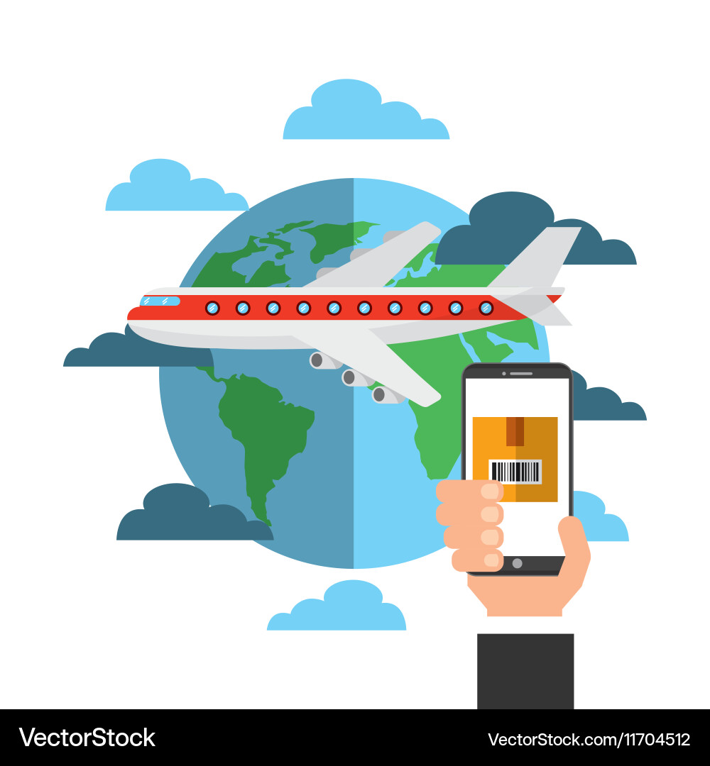 Export and import design Vector Image