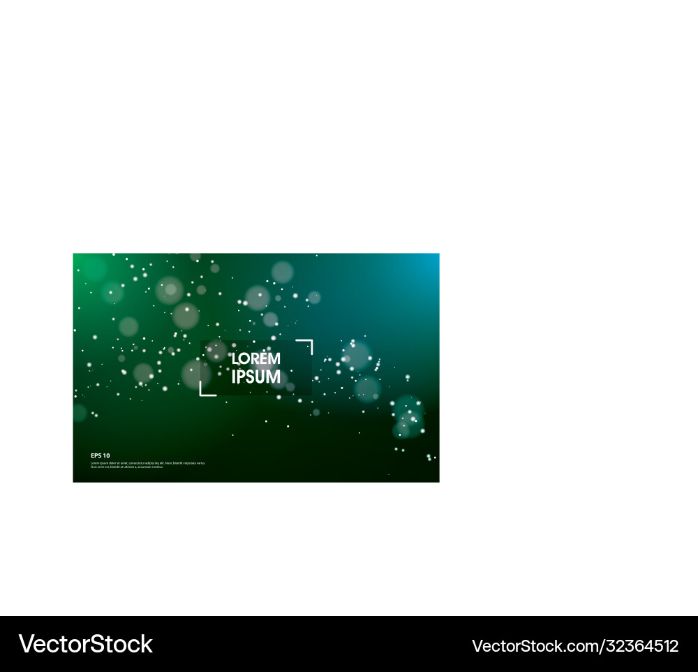 Green abstract bokeh background Green abstract bokeh background vector image